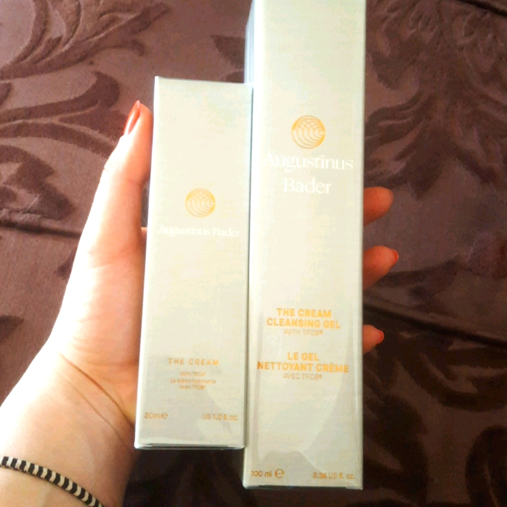 Face cream and cream cleansing gel